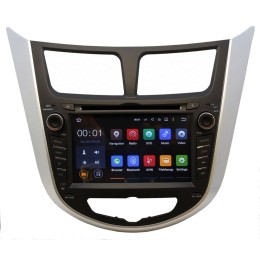 Штатная магнитола Ksize DVA-ZN7025 Hyundai Solaris, Verna Android 6.0.1