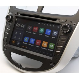 Штатная магнитола Ksize DVA-ZN7025 Hyundai Solaris, Verna Android 6.0.1