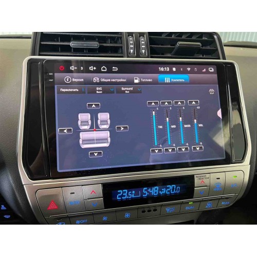 Автомагнитола RedPower 2K 85365 4/64 ГБ для Toyota Land Cruiser Prado 150 2017-2020 на Android 14.0