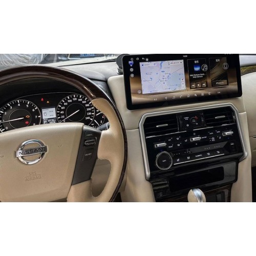 Штатная магнитола CarMedia KP-N1701BG для Nissan Patrol (Y62) 2014-2019 на Android 13.0