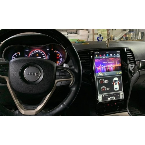 Штатная магнитола CarMedia ZF-1823B-GE для Jeep Grand Cherokee IV 2013-2022 Черная на Android 13.0