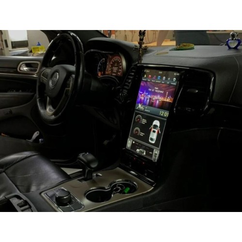 Штатная магнитола CarMedia ZF-1823B-GE для Jeep Grand Cherokee IV 2013-2022 Черная на Android 13.0