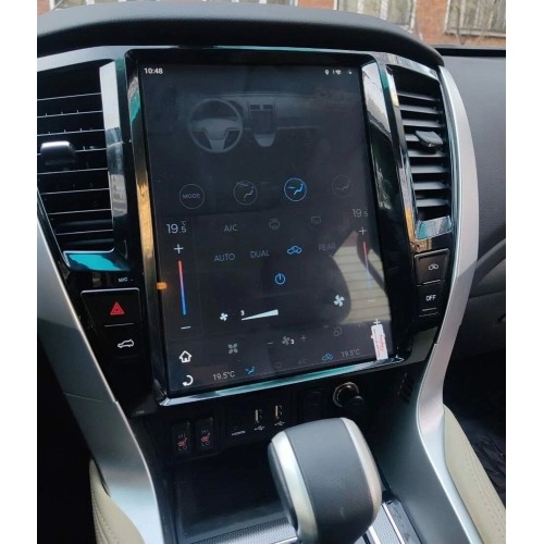 Магнитола Тесла CarMedia ZF-1286-GE Tesla-Style для Mitsubishi Pajero Sport 2020+ на Android 13.0