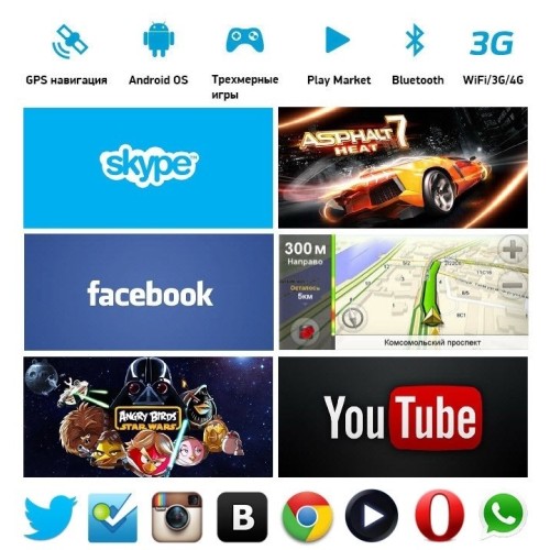 Штатная магнитола Ksize DVA-KR7045s Opel Astra, Corsa Android Серая