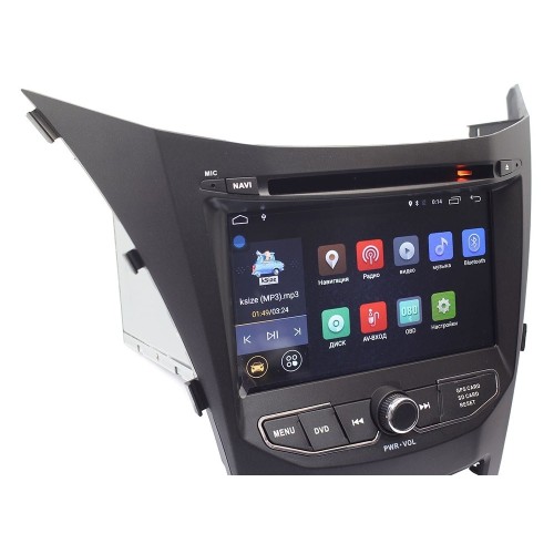 Автомагнитола Ksize DVA-ZN7055 SsangYong new Actyon, Corando 2013+ Android 6.0.1