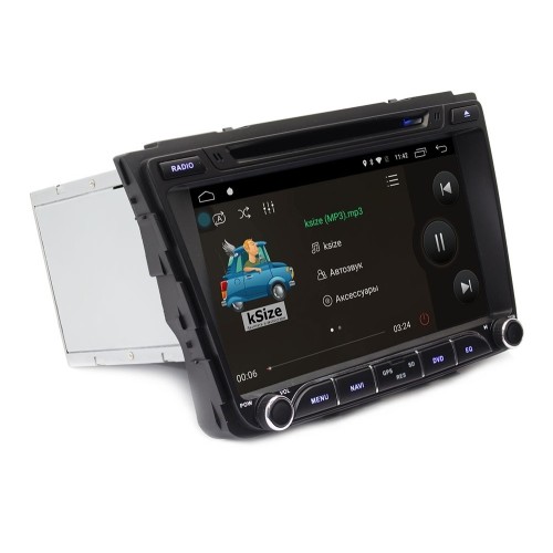 Штатная магнитола Ksize DVA-ZN7022 для Hyundai Creta 2016+ на Android 6.0.1