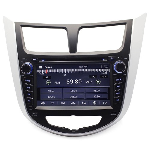 Штатная магнитола Ksize W2-E8263Y для Hyundai Solaris, Verna 2011-2017