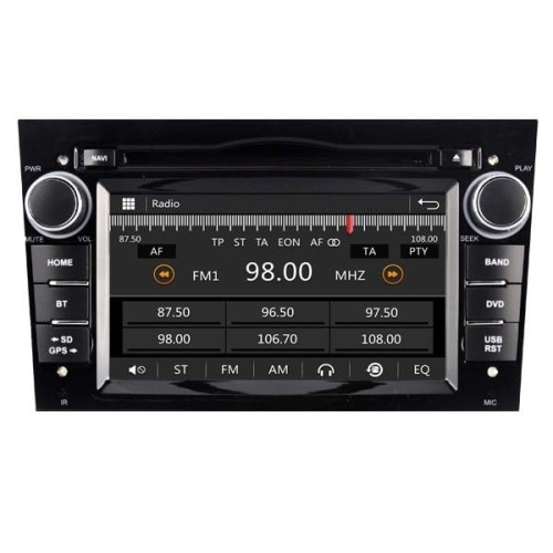 Штатная магнитола Ksize W2-E8828B для Opel Astra, Corsa (черная)