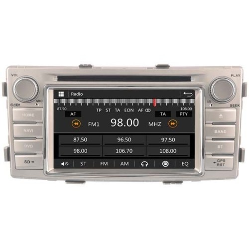 Штатная магнитола Ksize W2-E8138T для Toyota Hilux 2012+