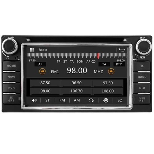 Штатная магнитола Ksize W2-E8158T для Toyota, Daihatsu универсальная (200x100 мм)