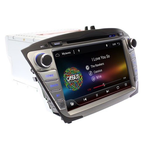 Штатная магнитола Ksize DVA-VS8A301MD для Hyundai ix35 2010-2015, Tucson II 2011-2015 на Android 6.0.1