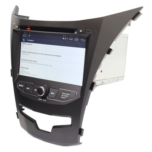 Автомагнитола Ksize DVA-ZN7055 SsangYong new Actyon, Corando 2013+ Android 6.0.1