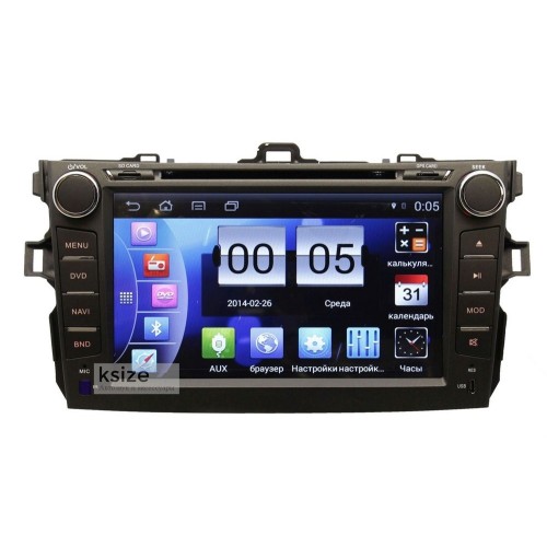 Штатная магнитола Ksize DVA-CHTYCL Toyota Corolla 2007 - 2012 Android