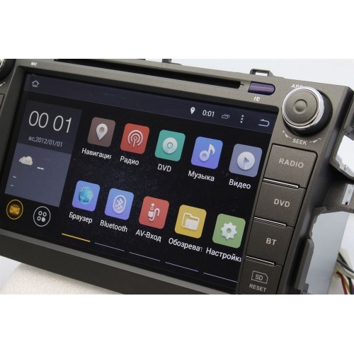 Штатная магнитола Ksize DVA-ZN7063 Toyota Corolla 2007 - 2012 Android 6.0.1