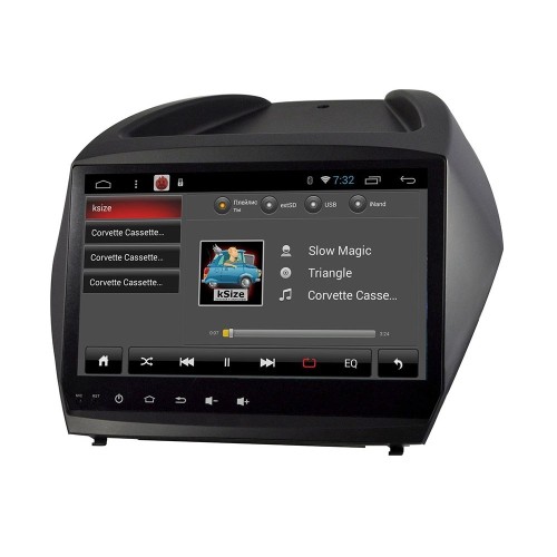 Штатная магнитола Ksize DVA-PH1886 для Hyundai ix35, Tucson 2009-2015 на Android 6.0.1