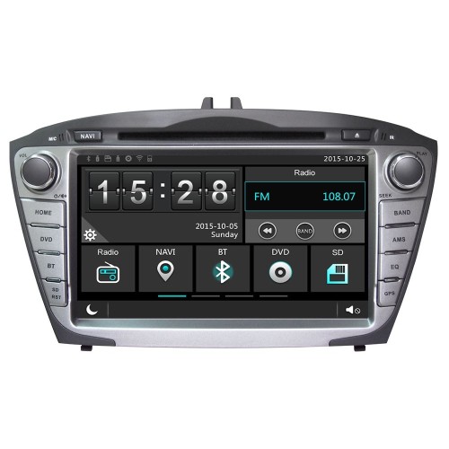 Штатная магнитола Ksize W2-E8270Y для Hyundai ix35, Tucson 2009-2015