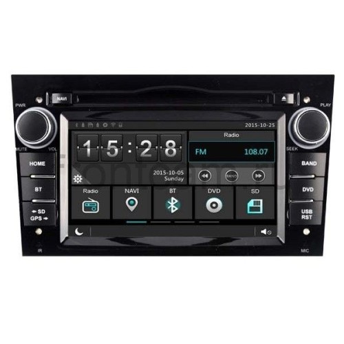Штатная магнитола Ksize W2-E8828B для Opel Astra, Corsa (черная)