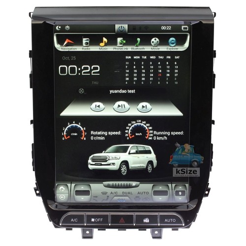 Штатная магнитола Ksize DVA-HZCTY002 для Toyota Land Cruiser 200 2015+ Android 4.4.4