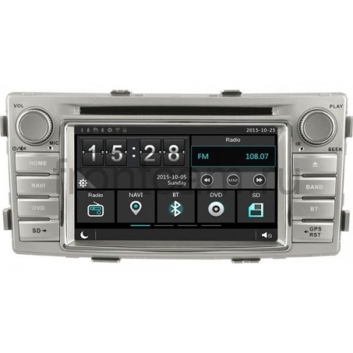 Штатная магнитола Ksize W2-E8138T для Toyota Hilux 2012+