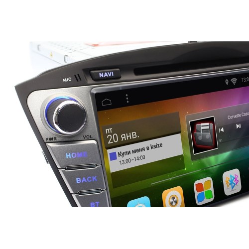 Штатная магнитола Ksize DVA-VS8A301MD для Hyundai ix35 2010-2015, Tucson II 2011-2015 на Android 6.0.1