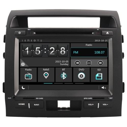 Штатная магнитола Ksize W2-E8133T для Toyota Land Cruiser 200 2007-2015