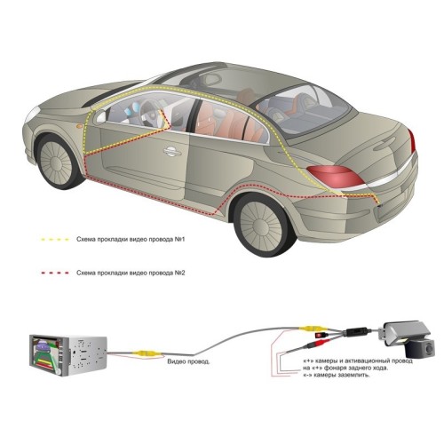 Камера заднего вида AVIS AVS312CPR (#065) для Nissan Teana / Almera III (G11) 2012+ / Tiida 04+ Sedan, Suzuki SX4 06+ Sedan