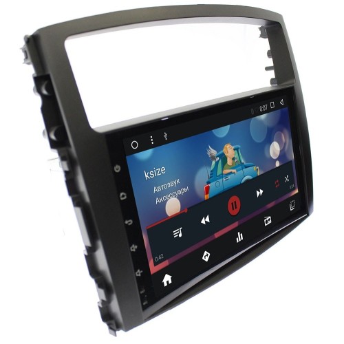 Штатная магнитола Wide Media WM-CF3046NC для Mitsubishi Pajero IV 2006-2017 Android 7