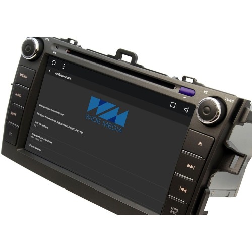 Штатная магнитола Wide Media WM-VS8A105MA для Toyota Corolla X 2006-2013 Android 6.0.1