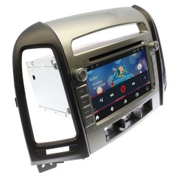 Штатная магнитола Wide Media WM-KR7031NC для Hyundai Santa Fe II 2006-2010 (3 кнопки) Android 7.1.2