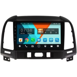 Штатная магнитола Hyundai Santa Fe II 2006-2010 Wide Media MT9052MF для авто без усилителя на Android 6.0.1