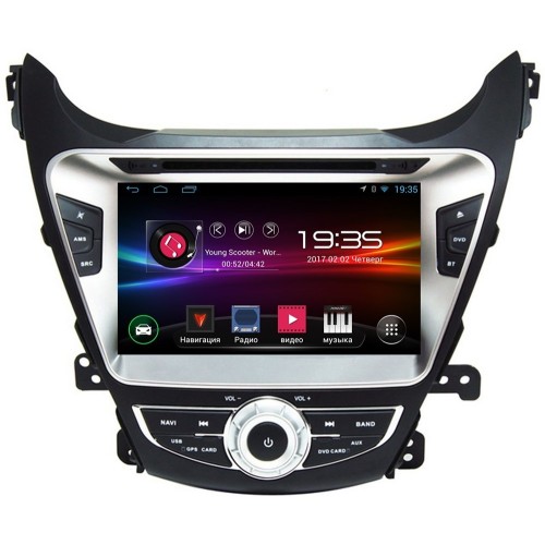 Штатная магнитола для Hyundai Elantra 2014+ LeTrun 1663 Android 5.1 MTK