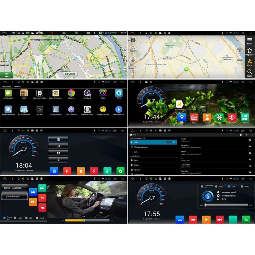 Штатная магнитола для Kia Ceed 2012+ LeTrun 1733 Android 4.4.4 экран 8.8 дюймов