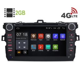 Штатная магнитола LeTrun 1423 Toyota Corolla 07-12 6.0.1 8 дюймов (4G LTE 2GB)