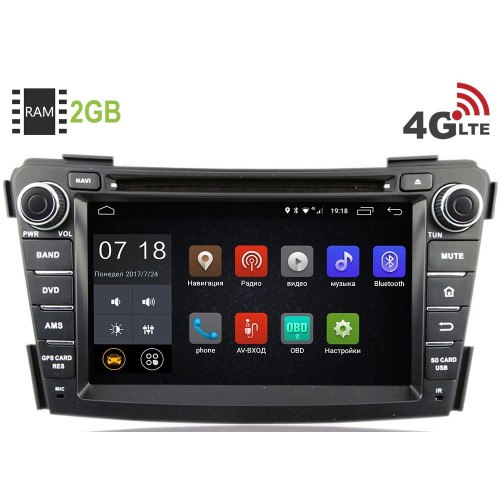 Штатная магнитола LeTrun 1949 Hyundai i40 I 2012-2019 Android 6.0.1 (4G LTE 2GB)