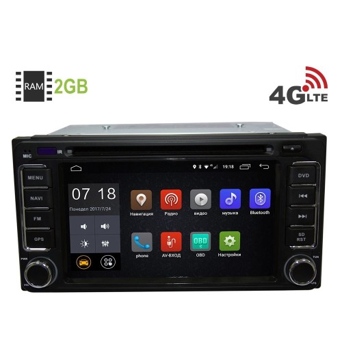 Штатная магнитола LeTrun 1987 Toyota универсальная 200x100 Android 6.0.1 (4G LTE 2GB)