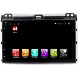 Штатная магнитола LeTrun 2106 Toyota Land Cruiser Prado 120 2002-2009 на Android 7.1.1 Allwinner T3