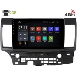Штатная магнитола LeTrun 1932 Mitsubishi Lancer X 2007-2016 Android 6.0.1 10 дюймов (4G LTE 2GB)