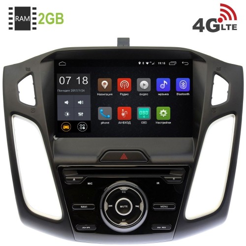 Штатная магнитола LeTrun 1947 Ford Focus III 2011-2016 Android 6.0.1 (4G LTE 2GB)
