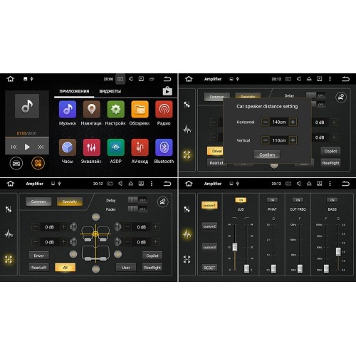 Штатная магнитола Nissan X-Trail II (T31) 2007-2014 LeTrun 2166 на Android 7.1.1 Allwinner T3