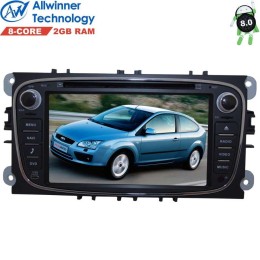 Штатная магнитола Ford Focus, C-Max, Mondeo, S-Max, Galaxy LeTrun 2389 на Android 8.1 Allwinner T8