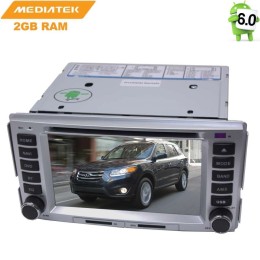 Штатная магнитола Hyundai Santa Fe II 2005-2012 LeTrun 2323 на Android 6.0.1 7 дюймов (4G LTE 2GB)
