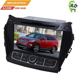 Штатная магнитола Hyundai Santa Fe III 2012-2018 LeTrun 2336 Android 6.0.1 8 дюймов (4G LTE 2GB)