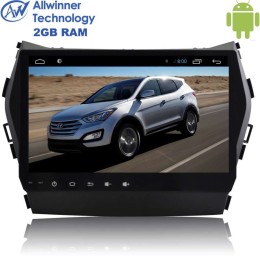 Штатная магнитола Hyundai Santa Fe III 2012-2018 LeTrun 2545 на Android 7.1.1 Allwinner T3