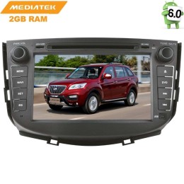 Штатная магнитола Lifan X60 I 2012-2016 LeTrun 2409 Android 6.0.1 8 дюймов (4G LTE 2GB)