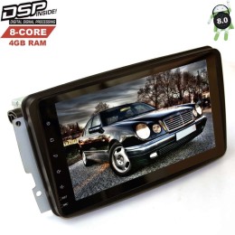 Штатная магнитола Mercedes C-klasse (W203), CLC-klasse, CLK-klasse (W209), G-klasse (W463) LeTrun 2311 DSP на Android 8.0