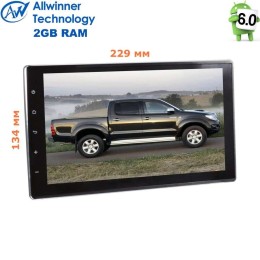 Штатная магнитола Toyota Hilux VIII 2015-2018 LeTrun 2385 на Android 6.0.1