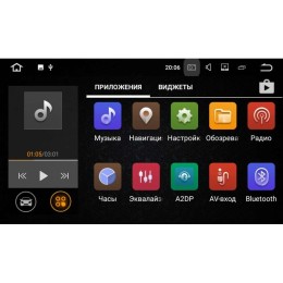 Штатная магнитола Toyota LC Prado 150 2017-2020 LeTrun 2214 на Android 7.1.1