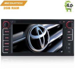Штатная магнитола LeTrun 2056 Toyota Универсальная 200*100 Android 6.0.1 6.2 дюйма (4G LTE 2GB)
