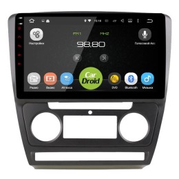 Штатная магнитола Roximo CarDroid RD-3202FB для Skoda Octavia II (A5) 2004-2013 (Android 10.0) DSP черный