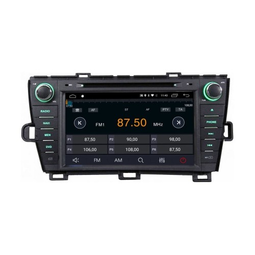 Штатная магнитола Toyota Prius 2009 + Ksize DVA-ZN7069 (левый руль)
